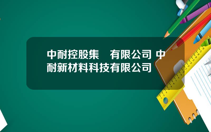 中耐控股集團有限公司 中耐新材料科技有限公司